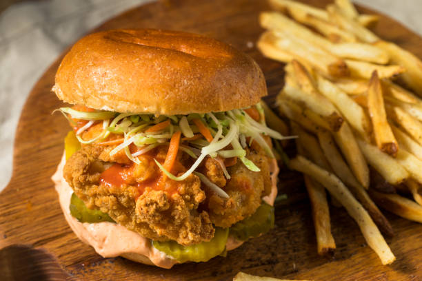 istock Homemade Spicy Fried Chicken Sandwich 1262754893