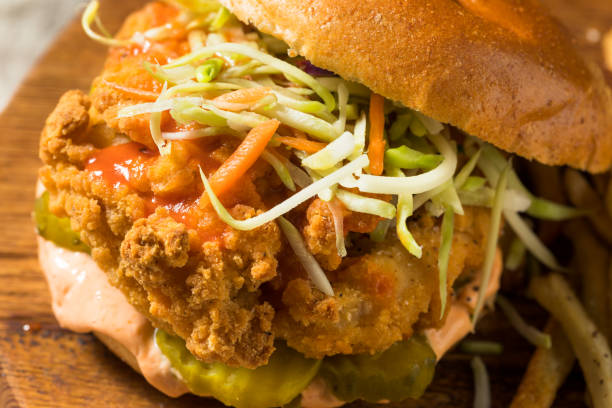 istock Homemade Spicy Fried Chicken Sandwich 1262754932