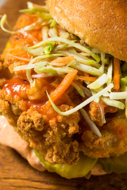 istock Homemade Spicy Fried Chicken Sandwich 1262754981