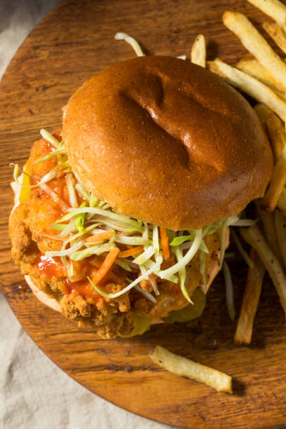 istock Homemade Spicy Fried Chicken Sandwich 1262755215