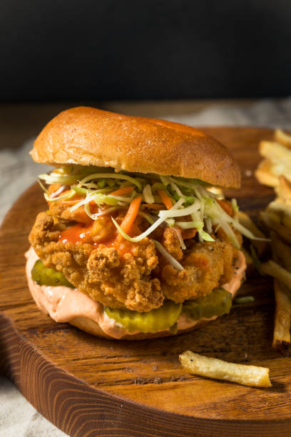 istock Homemade Spicy Fried Chicken Sandwich 1262755258