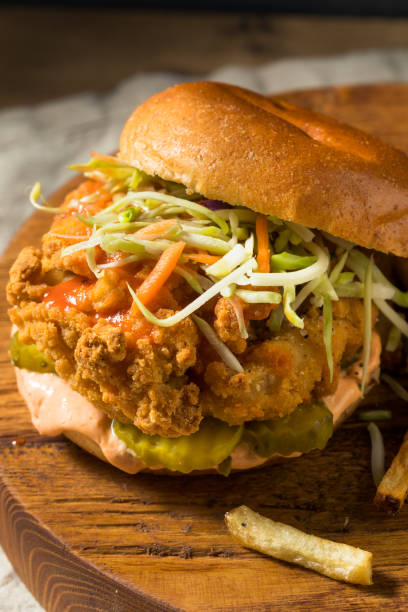 istock Homemade Spicy Fried Chicken Sandwich 1262756948