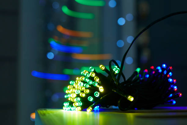 istock Small decorative lights on a porch. 1262765182