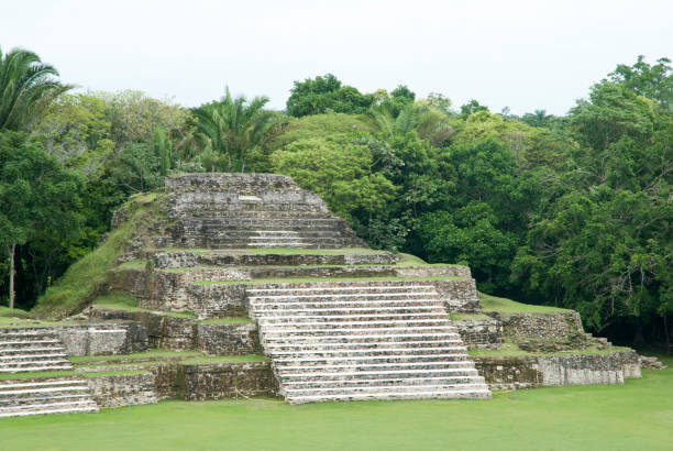 istock Altun Ha Ancient Mayan City Pyramid 1262780390