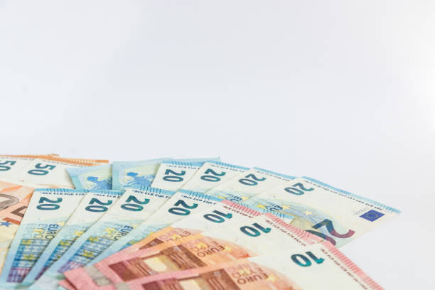 istock Euro money banknotes stacked close up 1262796352