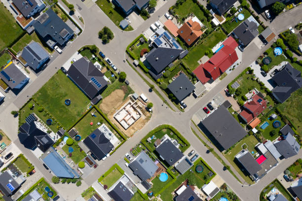 istock Aerial View of Housing Development 1262801835