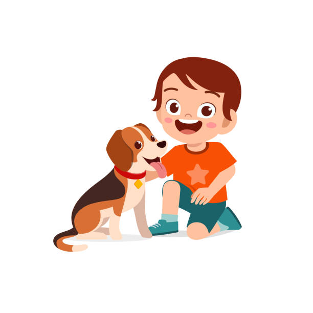 450+ Child Petting Dog Illustrations, Royalty-Free Vector Graphics & Clip  Art - Istock | Service Dog