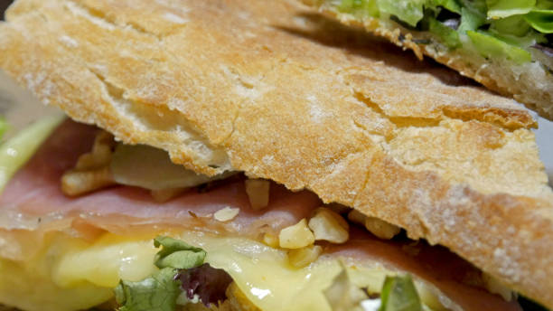istock Toast bread filled with smoked meat and cheese 1262813711