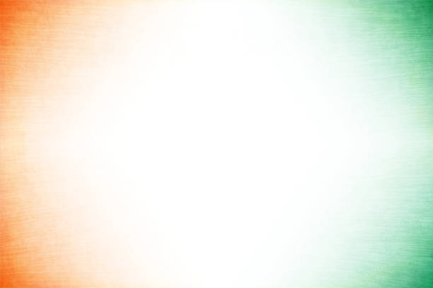コーナーにオフホワイトセンターとオレンジまたはサフランと緑の色を持つグランジベクトルトリコロールの背景 - indian flag india flag celebration点のイラスト素材／クリップアート素材／マンガ素材／アイコン素材
