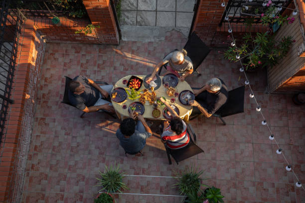 istock Seniors celebrating birthday in front yard 1262818145