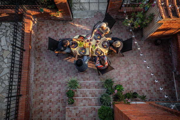 istock Seniors celebrating birthday in front yard 1262821439