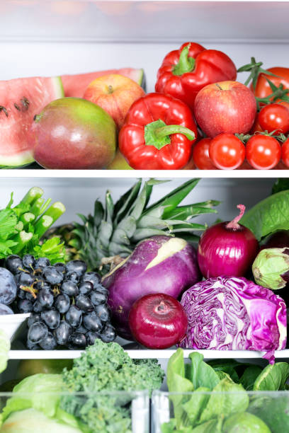 istock Colorful vibrant fresh vegetables in refrigerator 1262822733