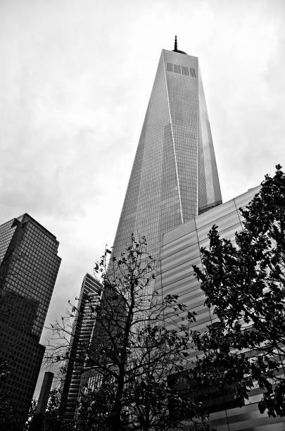 istock NYC Memorial area buildings Black and white 1262832034