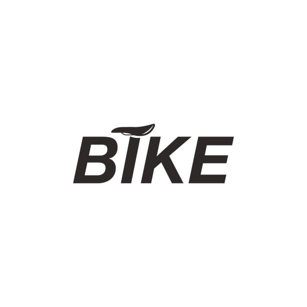 wordmark шаблона вектора логотипа bike - bicycle racing bicycle vehicle part gear stock illustrations