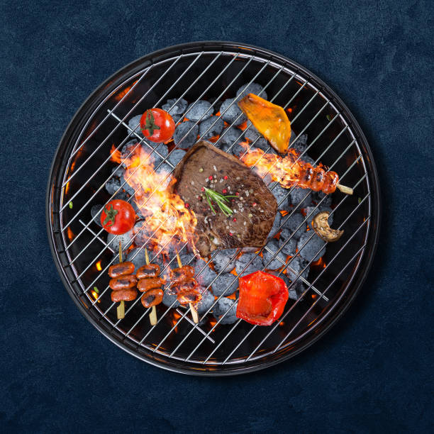 istock Garden grill isolated on white background 1262848051