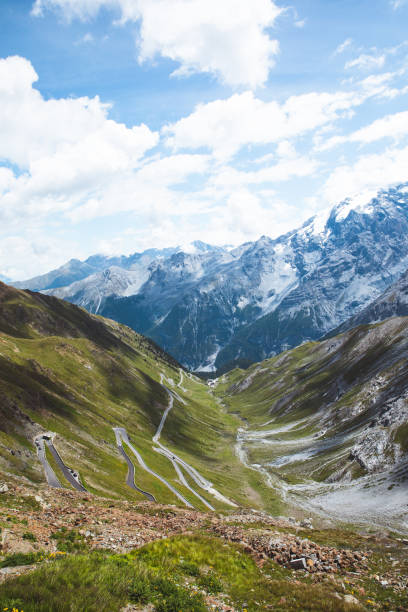 istock view of Stelvio Pass in Italy 1262869688