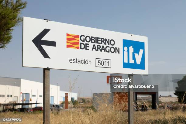 Station Number 5011 For Technical Vehicle Inspection In Gallur Spain Stock Photo - Download Image Now