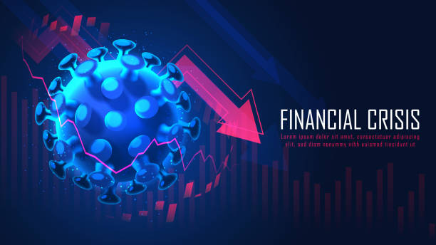 istock Global Financial crisis from virus pandemic graphic concept 1262881682