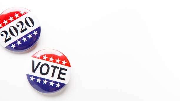 istock Patriotic button pins isolated on white background 1262890442