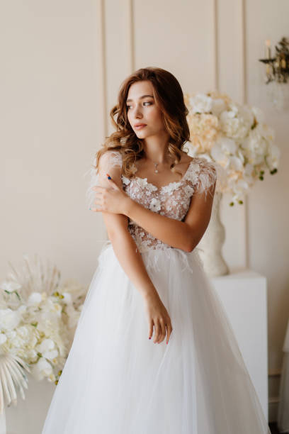 istock sad bride in wedding dress nervous about ceremony. 1262897266