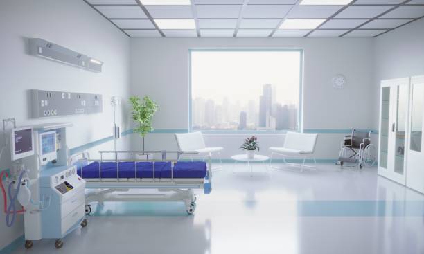 istock Modern Hospital Room Interior 1262897271