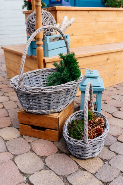 istock Christmas decor of the front door. 1262899676