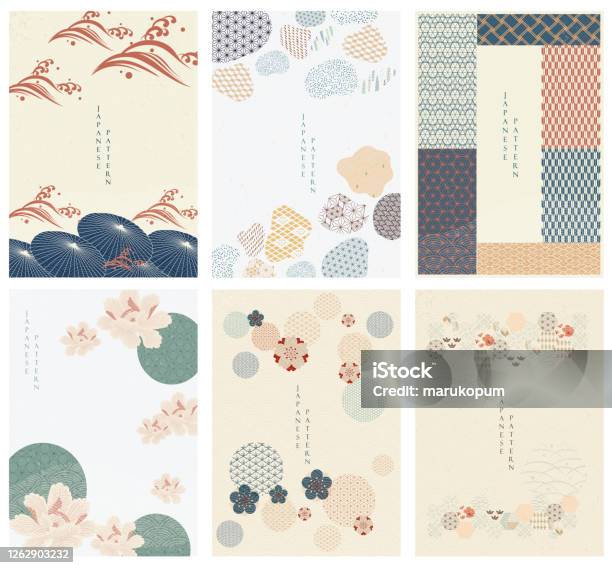 日語範本向量幾何背景雨傘和抽象元素中國風格的紙壁紙天然奢華質感向量圖形及更多式樣圖片 - 式樣, 日本文化, 日本