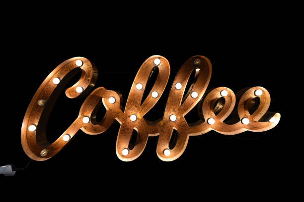 istock Rusty metal signboard of Coffee 1262903645