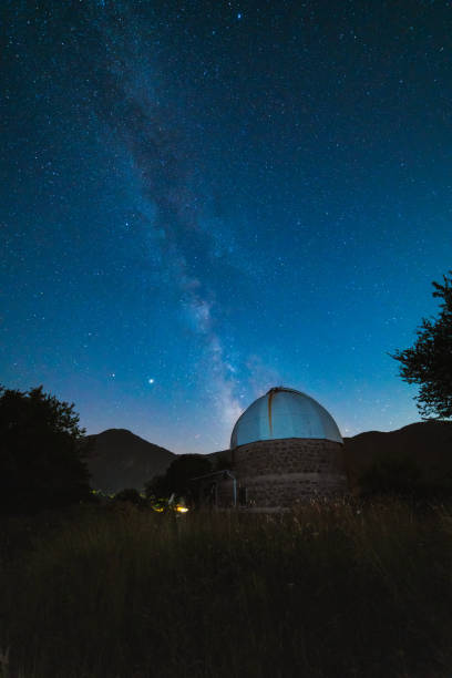 istock An observatory at night with the milky way in the background 1262905381