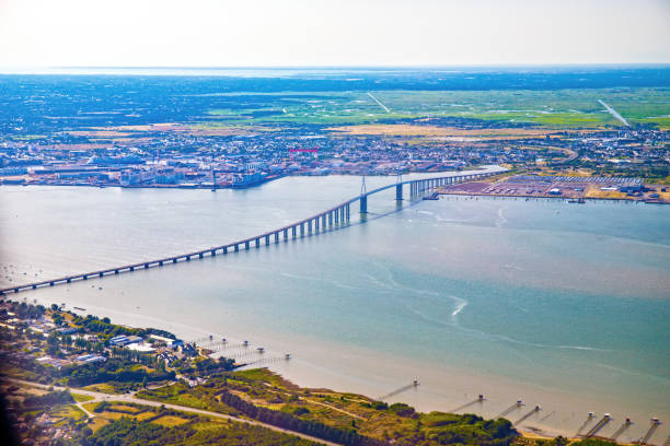 istock atlantic ocean loire river saint nazaire bridge 1262912156