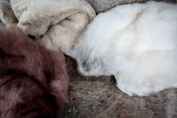 istock wet felting wool and silk, scissors soap and natural dyes 1262938113