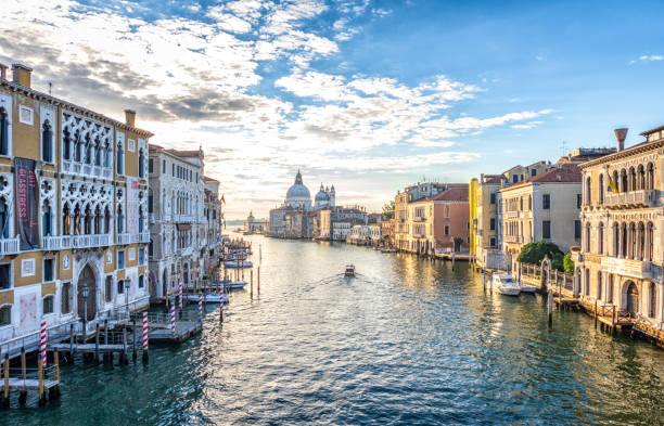 istock Sunrise From Accademia Bridge (ponte dell'accademia) in Venice, Italy 1262957251