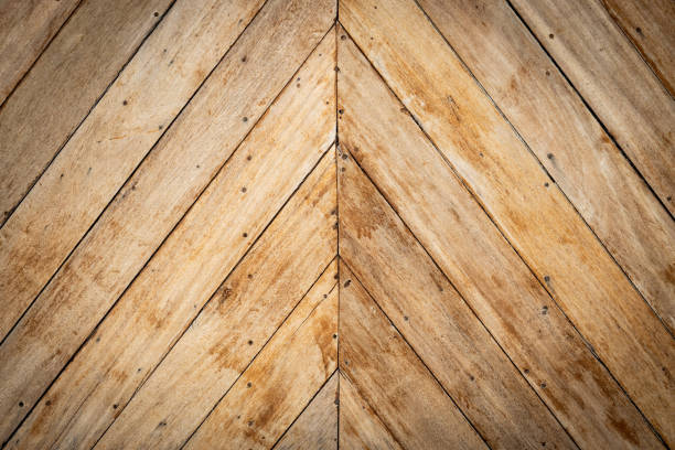 istock seamless brown color lumber in arrows or chevron pattern. top view 1262967642