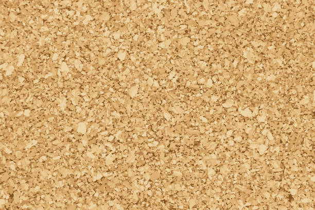 ilustrações de stock, clip art, desenhos animados e ícones de brown yellow color of cork textured background (vector) - bulletin board backgrounds thumbtack cork