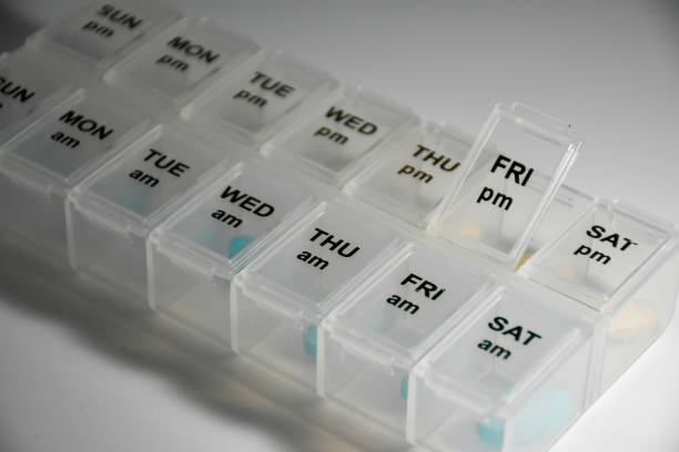 istock Close up shot of a pill box 1262997655