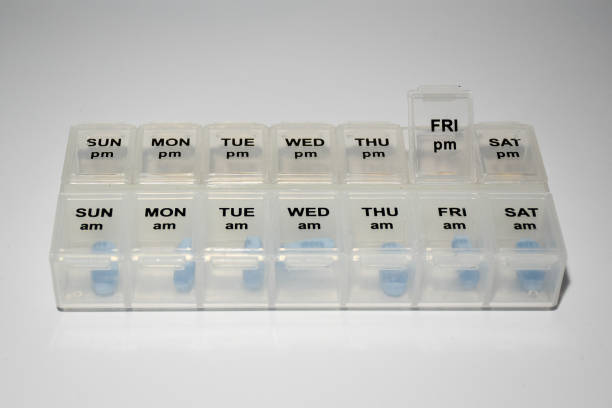 istock Close up shot of a pill box 1262997666