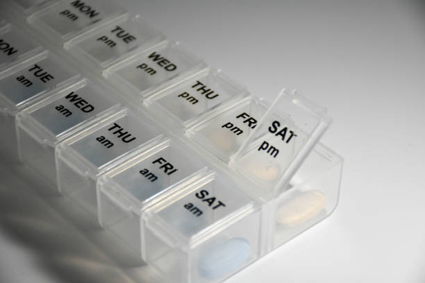 istock Close up shot of a pill box 1262997667