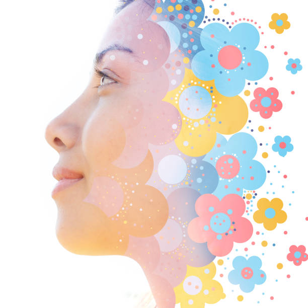istock Portrait combined with a digital illustration 1263006302