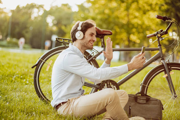 istock Relaxing on a bike after work 1263006396