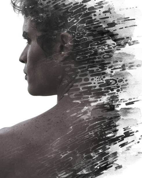 istock Paintography. A portrait combined with a painting 1263007206