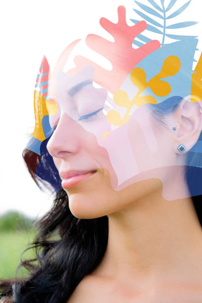 istock A portrait combined with a digital illustration 1263007544