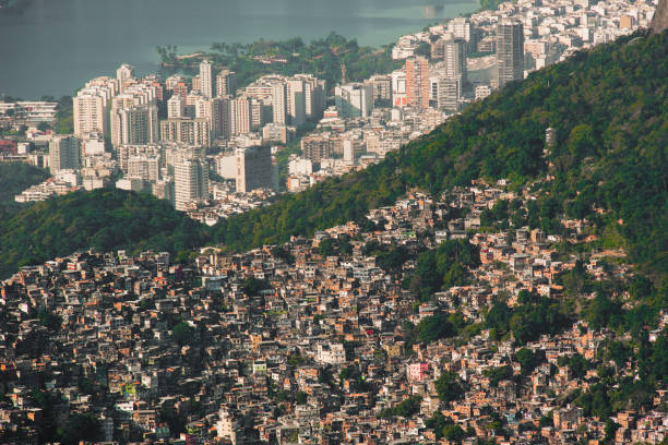 istock Contrasts Between Rich and Poor - Favela Rocinha and Leblon Districts in Rio de Janeiro 1263014521