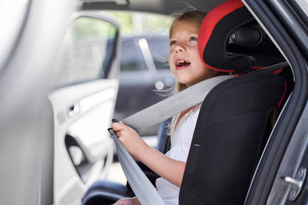 istock Cheerful girl ready for travelling by car 1263018108