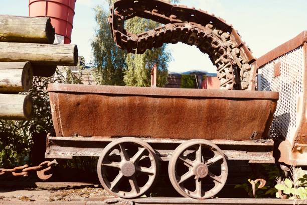 istock Coal mine transport railroad car 1263022988