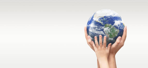 istock Earth globe in family hands. World environment day 1263024568