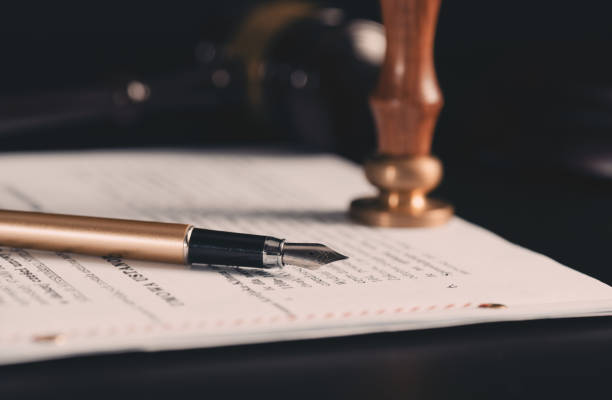 istock Law, notary, attorney background theme 1263025114