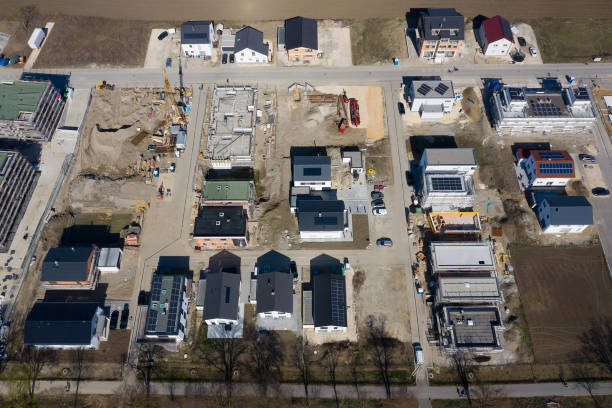 istock Aerial View of Housing Development under Construction 1263027913