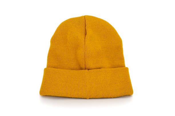 istock Yellow Knit Cap Isolated on White 1263029027