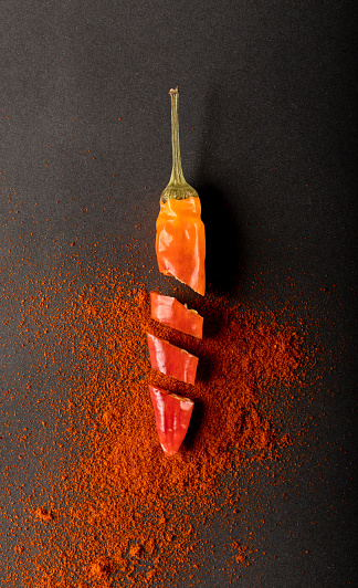 Tandoori Masala mix of spices heap isolated on white background. Spices and food ingredients.