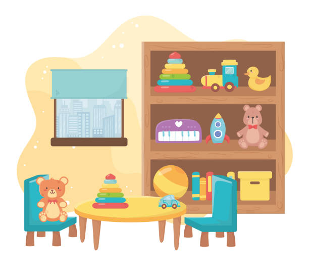 istock kids toys room shelf table object entertainment cartoon 1263033855